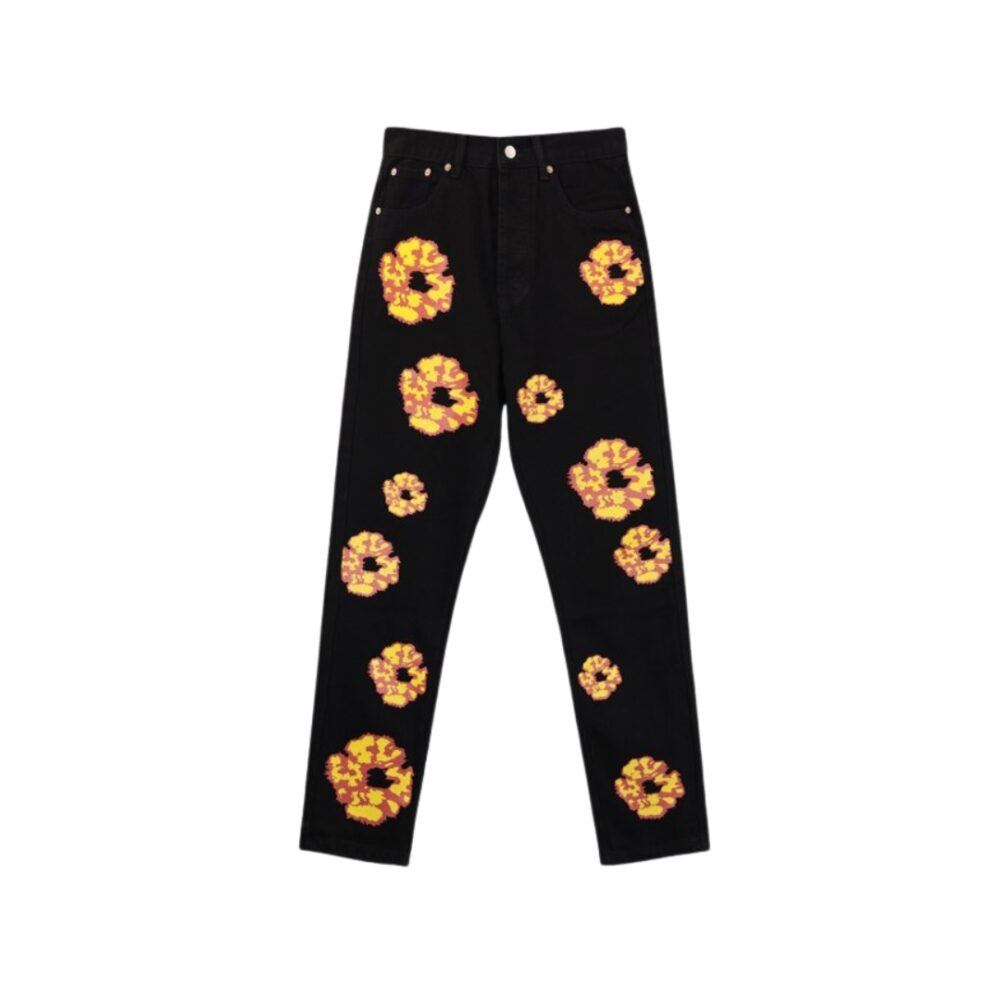 Offset Floral Print Jeans