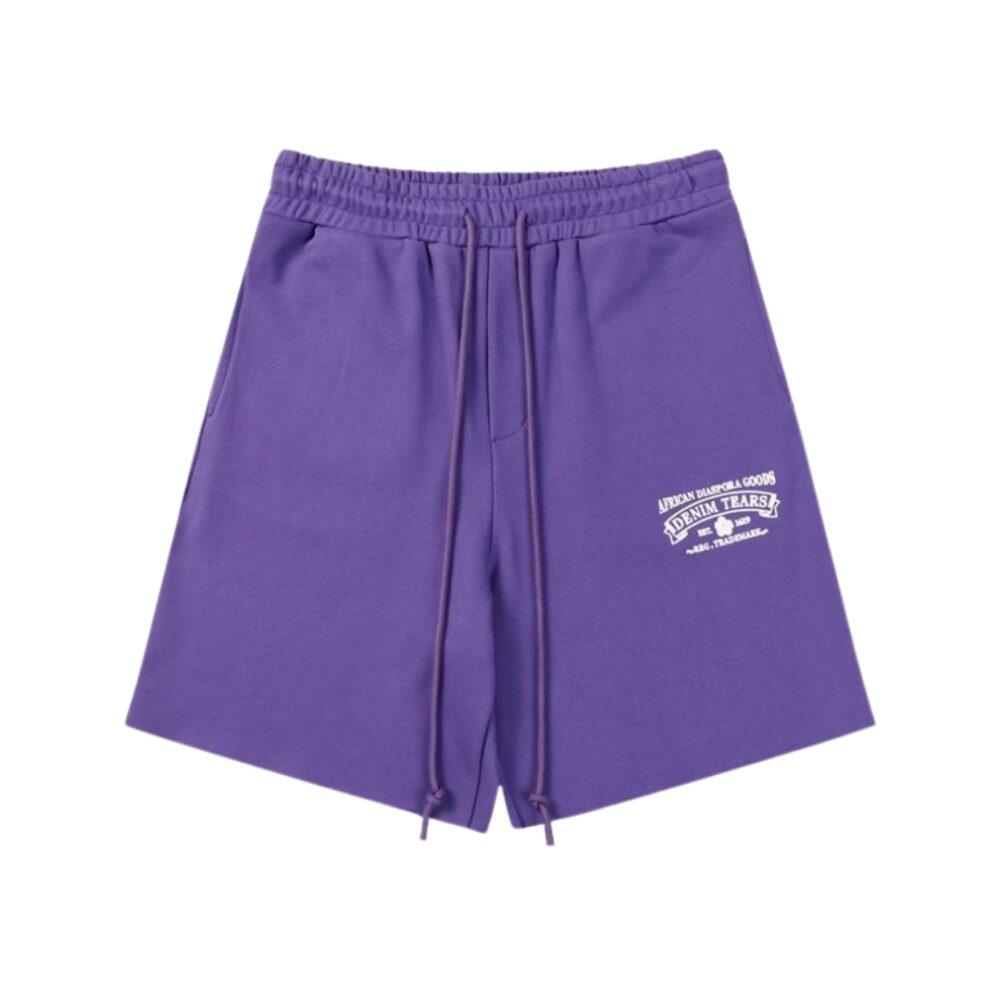 Shorts Purple with Logo