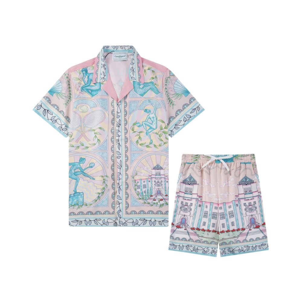 Cuban Collar Short-Sleeve Shirt