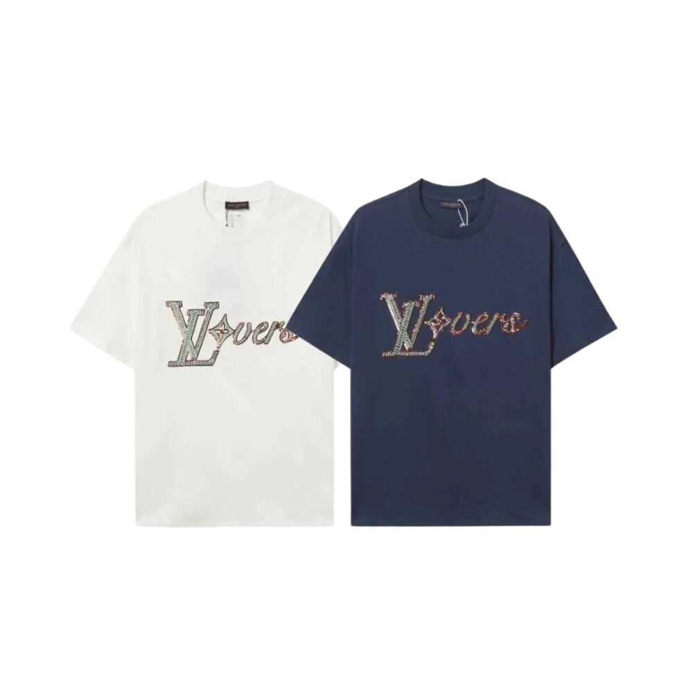 Embroidered Beaded Logo Tee