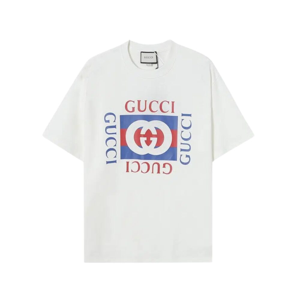 Cotton Jersey T-Shirt With Logo Print