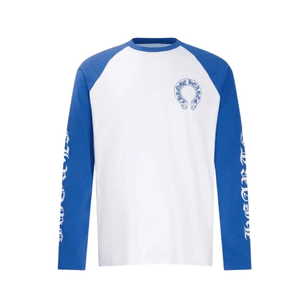 Baseball T-Shirt White & Blue