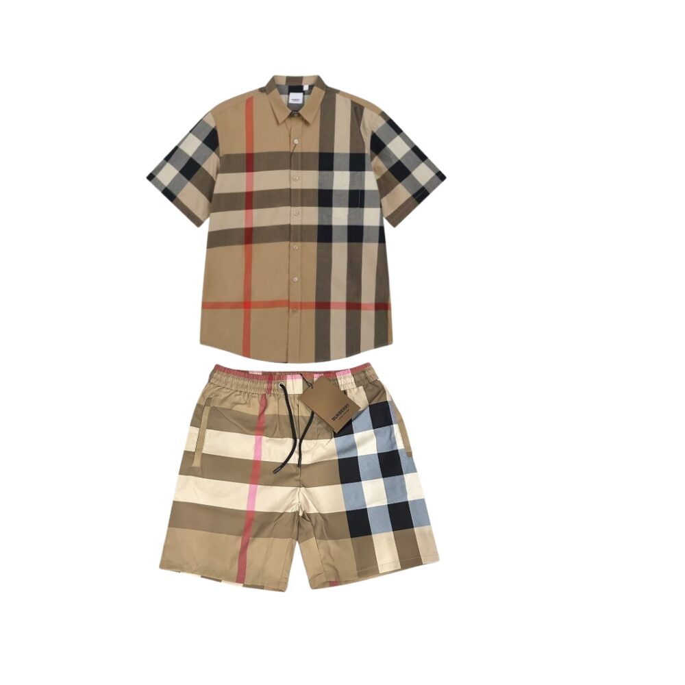 Slim Fit Cotton Shirt & Shorts