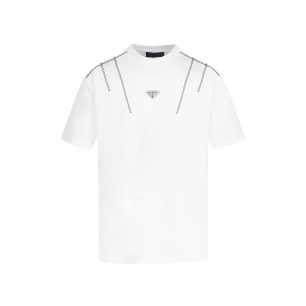 Triangle-Logo Cotton T-shirt