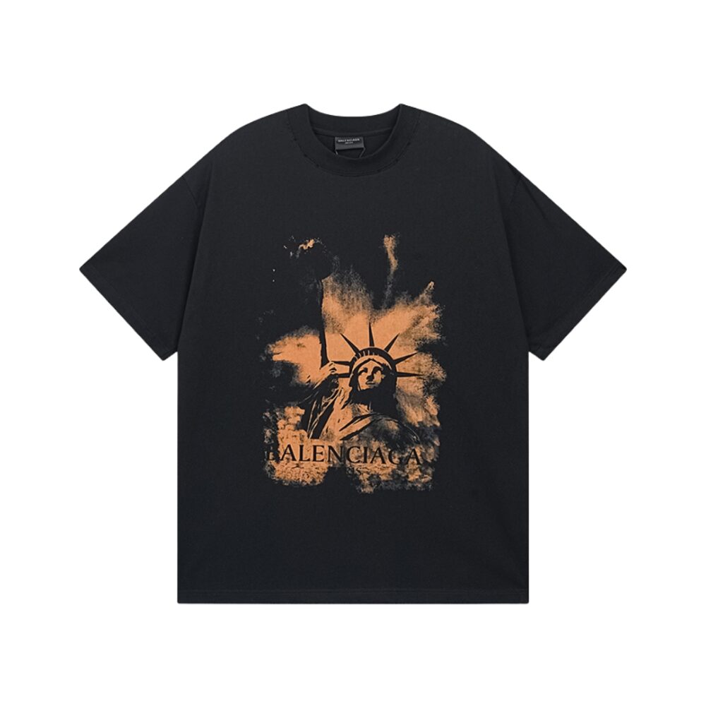 Printed Distressed short sleeve T-Shirt