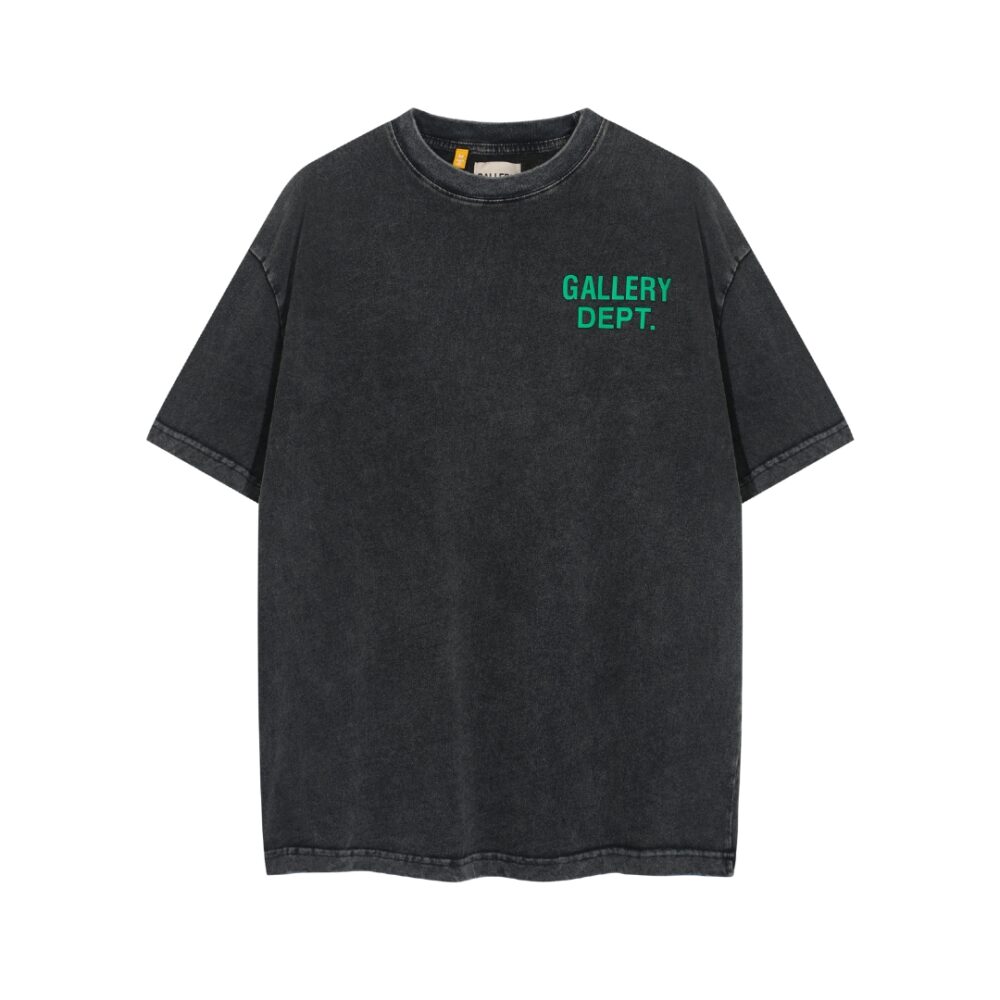 Green Maple Leaf Print Short-Sleeved