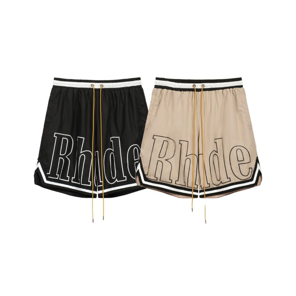 Stitching Webbing Drawstring Shorts