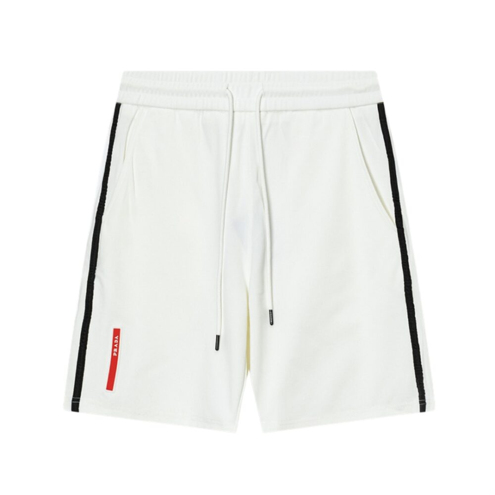 Piqué Bermuda Shorts with Tape Seams