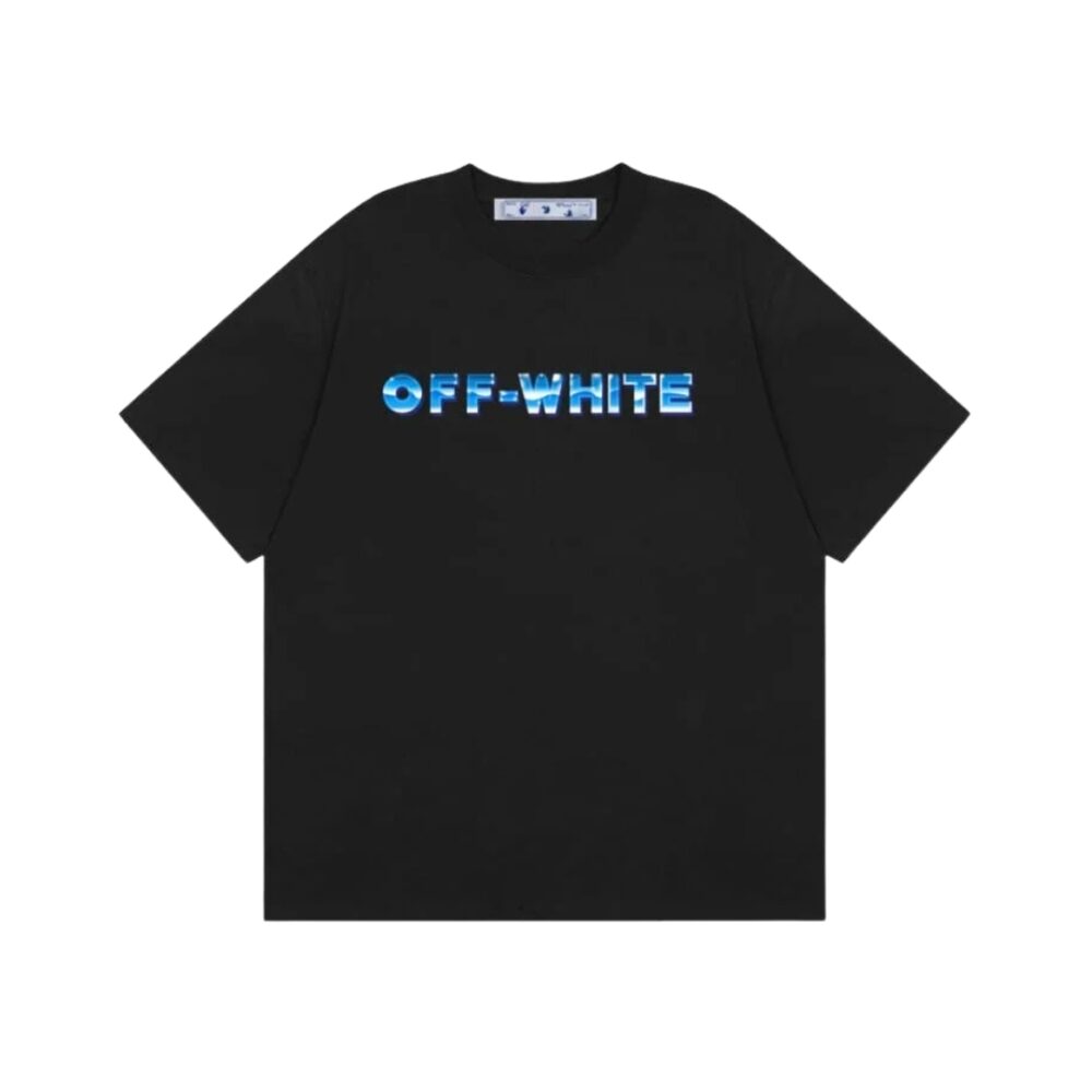 T-shirt Blue Arrows Logo Black