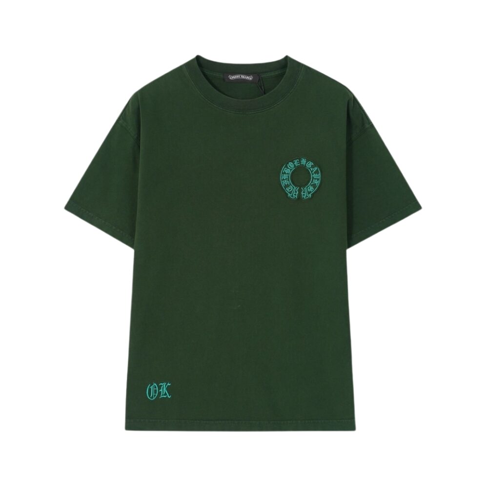 Logo-Patch Cotton T-Shirt Dark Green
