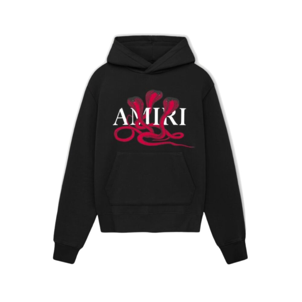 Graphic print snake hoodie