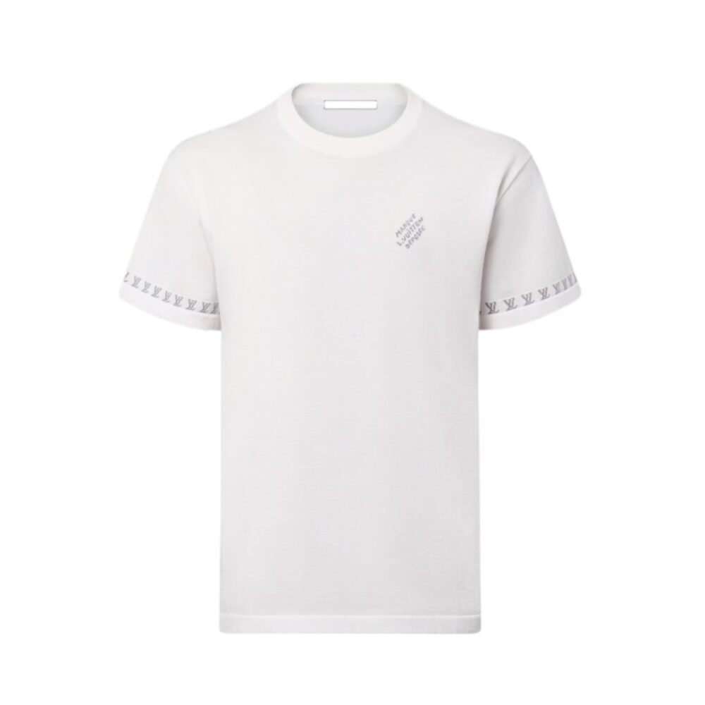 Short-Sleeved Cotton Crewneck White