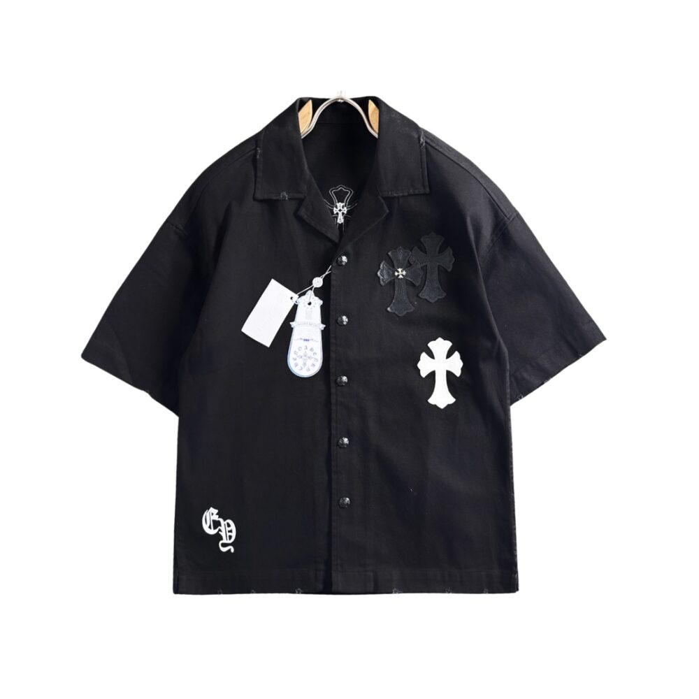 Camicia Con Bottoni A Maniche Corte