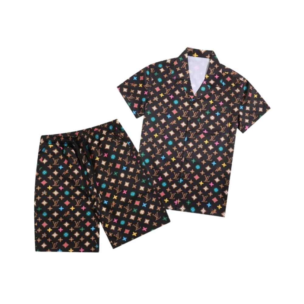 Monogram Multicolor Shirt and Shorts Set