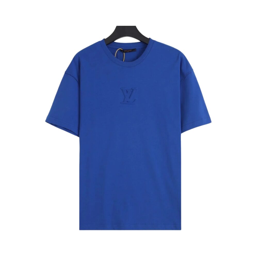 Blue Embroidered Logo T-shirt