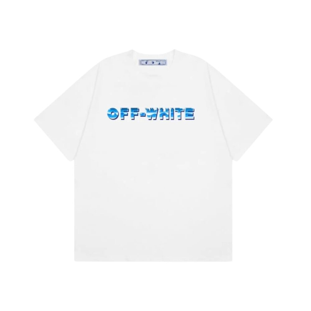 T-shirt Blue Arrows Logo White