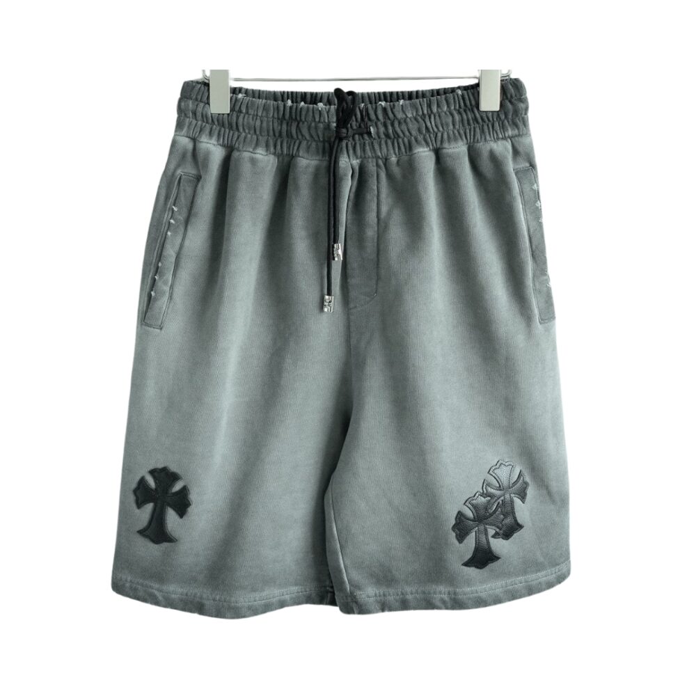 Horseshoe Cotton Shorts Light Gray