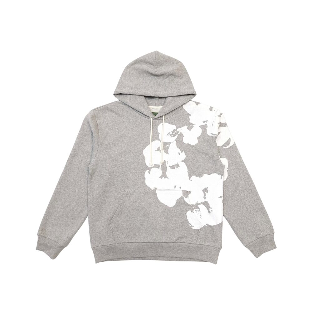 Grande Ghirlanda Di Cotone Grigio