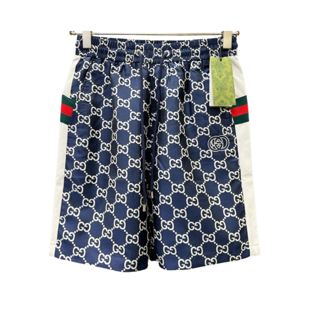 Jacquard Blu Scuro Pantaloncini