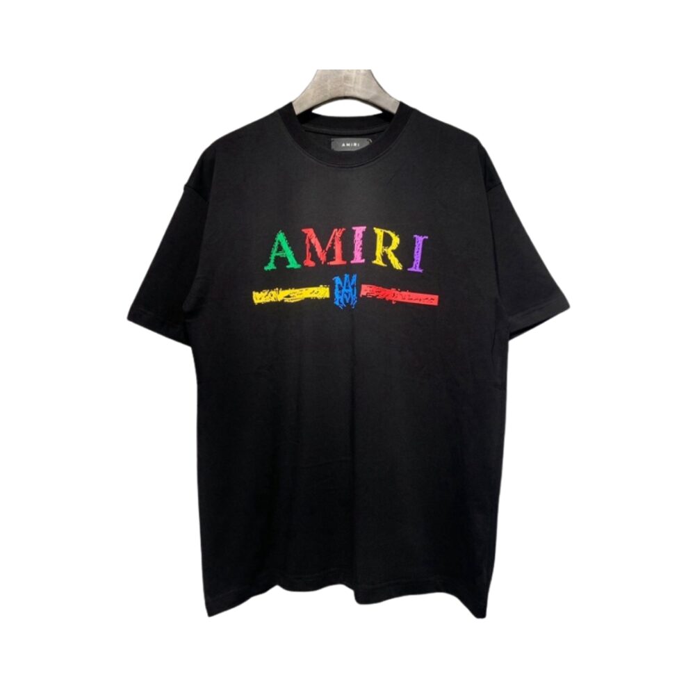 Cotone Con Stampa Del Logo Nera Maglietta