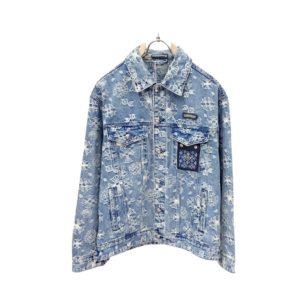 Giacca Di Jeans Blu Ricamata