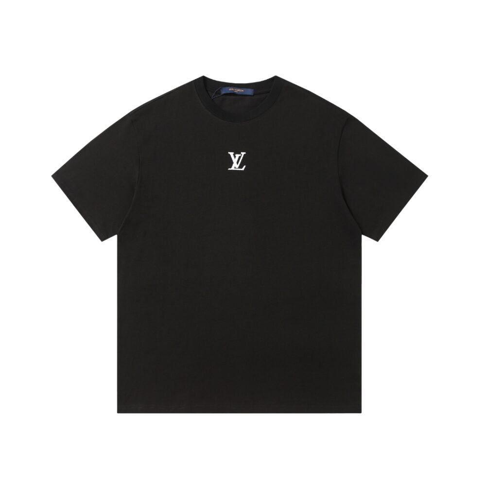 Logo In Gomma Maglietta Oversize - Nero
