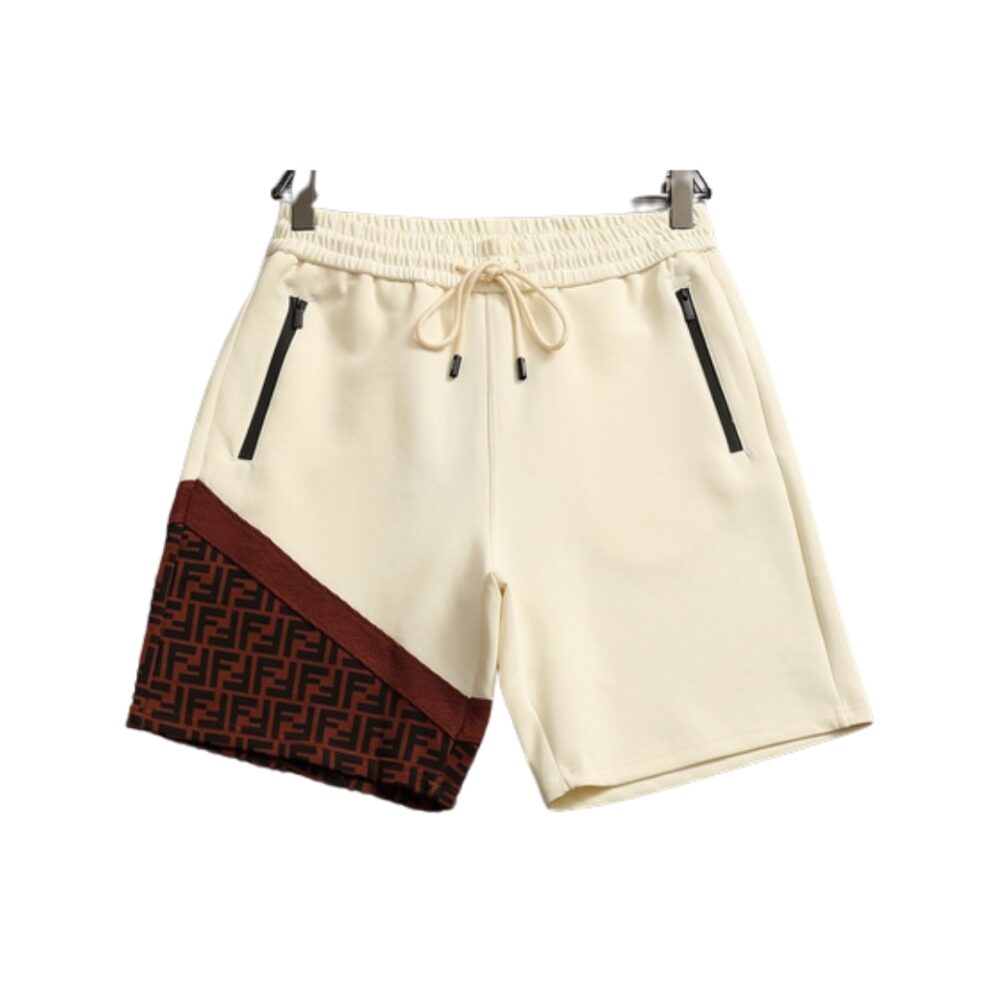 Pantaloncini sportivi in tessuto di cotone terry