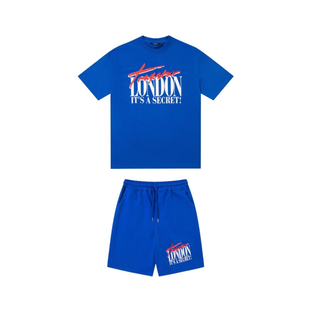 Set Maglietta London Blu Con Pantaloncini
